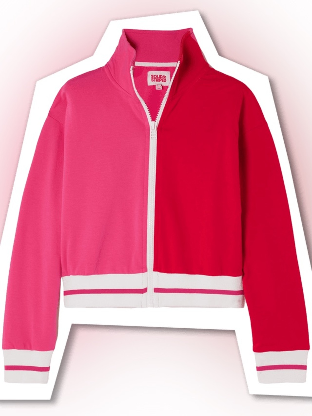 NWT Solid & Striped Pink and Red Hoodie XS